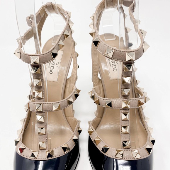 Valentino Garavani Black Rockstud 100 Pump Heels EU 37 US 7 - Picture 7 of 13